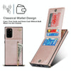 For Samsung Galaxy S20 Cross-body Zipper Square TPU+PU Back Cover Case with Holder & Card Slots & Wallet & Strap(Rose Gold)