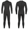 DIVESTAR 3mm Adult One Piece Wetsuit Long Back zipper Warm Diving Surf Suit, Size: XL(Black)