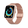 DT102 1.9-Inch Heart Rate/Blood Oxygen Monitoring Bluetooth Call Watch With NFC Function, Color: Gold Steel