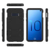 Shockproof PC + TPU Case for Galaxy S10e, with Holder(Black)