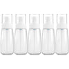5 PCS Travel Plastic Bottles Leak Proof Portable Travel Accessories Small Bottles Containers, 100ml(Transparent)