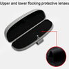 MCPP Car Multifunctional Glasses Case Car Visor Card Storage Sunglasses Holder(Beige White)