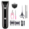 Waterproof Pet Clipper Kit - Quiet, Cordless, 5W, Grey
