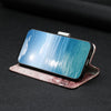 For Samsung Galaxy S25 5G Colored Drawing Marble Pattern Leather Phone Case(Rose Gold)