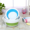 Home Portable Environmental Silicone Travel Folding Wash Basin, Size: M