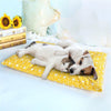 Warm Fleece Pet Bed, Yellow, Medium