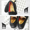 Men Rivet Rhinestone Black Pointed Toe Flats Shoes, Shoe Size:41(Black)