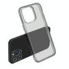 For iPhone 15 Pro Max Shockproof Terminator Transparent Phone Case(Grey)
