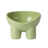 Elevated Cat Bowl, Green, Anti-Knock, Neck Protection