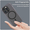 For iPhone 14 Pro Max MagSafe Frosted Translucent TPU + PC Full Coverage Phone Case(Black)