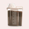 1.5L Pet Food Storage Container, Airtight, Beige