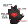 Summer Men Women Fitness Gloves Gym Weight Lifting Cycling Yoga Training Thin Breathable Antiskid Half Finger Gloves, Size:S(Black)
