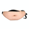 Creative Funny Anti-harassment Artificial Hairless Belly Shape Outdoor Bags, Multifunctional Portable Unisex Sports Belly Waist Bag