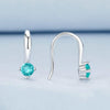 S925 Sterling Silver Elegant Green Earrings(BSE1029)