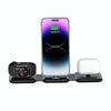 A75 Folding 3 in 1 Wireless Charger Suitable for Apple Watch Mobile Phone Headset(Black)