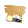Rj45 8P Through-hole Crystal Head Connector Jacket Network Tool Stripping Wire Cable Pliers Set(Blue)
