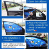Automobile Sunshade Car Windows Sun Protection And Heat Insulation Magnetic Telescopic Side Curtains(Underwater Adventure Co-driver)