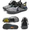 1901 Outdoor Couple Sports Shoes Five-finger Hiking Anti-skid Wading Shoes Diving Beach Shoes, Size: 38(Light Gray)