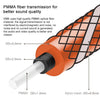 EMK 90 Degree Swivel Adjustable Right Angled 360 Degrees Rotatable Plug Nylon Woven Mesh Optical Audio Cable, Cable Length:5m(Orange)