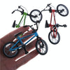 Simulation Mini Finger Alloy Mountain Bike Kids Game Toy(Blue)