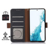 For Xiaomi Redmi K70 Pro Side-Magnetic TJ Genuine Leather RFID Phone Case(Blue)