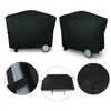 Outdoor Garden BBQ Grill Waterproof and Dustproof Cover, Size:112.4x64.1x95.6cm(Black)