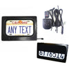 US Motorcycle License Plate Cover Frame Roller Blind License Plate Bracket
