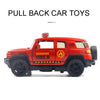 1:36 Off-road Police Car Ambulance Model Boy Car Toy With Sound and Light(Red)