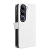 For vivo V40 Lite 4G / 5G IDN Diamond Texture Leather Phone Case(White)