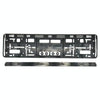 European Standard Single-strip Plastic License Plate Frame, Specification: Black