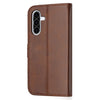 For Samsung Galaxy A26 5G Embossed Happy Cat Pattern Flip Leather Phone Case(Brown)