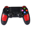 Wireless Bluetooth Diamond Texture Shock Touch Plate Game Handle Controller with Smart Indicator for Sony PS4(Red)