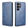 For Samsung Galaxy S24 Ultra 5G Magnetic Vertical Flip Leather Phone Case(Blue)