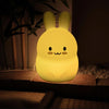 Rabbit Silicone Pat Night Light Children Gift Color Changing Lamp, Specification: No Battery