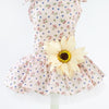 Dog & Cat Daisy Skirt, Breathable Cotton, Yellow, Size M
