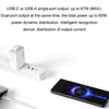 Original Xiaomi 67W GaN 1C+1A Dual Port Smart Fast Charger, US Plug(White)