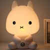 Baby Bedroom Lamps Night Light Cartoon Pets Pvc Plastic Sleep Led Kid Lamp Bulb panda(EU)