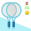 1 Pair Children Badminton Tennis Racket Outdoor Sports With Two Balls(Blue)