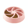 Slow Feeder Dog & Cat Bowl, Pink Windmill, Anti-Choking