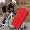 For iPhone 12 Pro Max Tulips Embossed Leather Phone Case with Lanyard(Red)