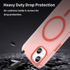 For iPhone 13 MagSafe Frosted Translucent TPU + PC Full Coverage Phone Case(Red)