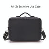 Portable Single Shoulder Storage Travel Carrying Cover Case Box with Baffle Separator for DJI Air 2S(Black + Black Liner)