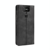 Magnetic Buckle Retro Crazy Horse Texture Horizontal Flip Leather Case for Asus Zenfone 6 ZS630KL, with Holder & Card Slots & Photo Frame(Black)