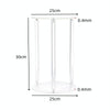Dual Layer Acrylic Plant Flower Pot Stand Home Living Room Decoration