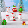 10pcs Christmas Cute Micro Landscape DIY Decorations Snowy Desktop Ornament, Style: No.7 Upside Down Bear
