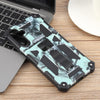 For Samsung Galaxy A16 5G / 4G Camouflage Armor Kickstand TPU Hybrid PC Magnetic Phone Case(Mint Green)
