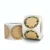Kraft Paper Flower Plant Sticker Gift Packaging Decoration Sticker, Size: 5.0cm(B-91-50)