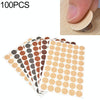 100PCS/Box 3 in 1 Decorative Dust Cover Paper Hole Stickers Furniture Cabinet Self-adhesive Sealing Stickers
