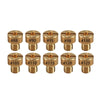 10pcs / Set Motorcycle Carburetor Nozzle for VM22-VM26 / 125CC-250CC(Yellow)