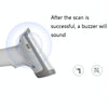 Deli 14950 One-Dimensional Two-Dimensional Scanner Supermarket Catering Scanning Gun, Model: Wireless (White)